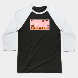 Peach Volca Bass Synthesizer Baseball T-Shirt